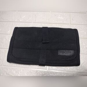 Briggs & Riley Travelware Trifold Black Nylon Compact Toiletry Bag